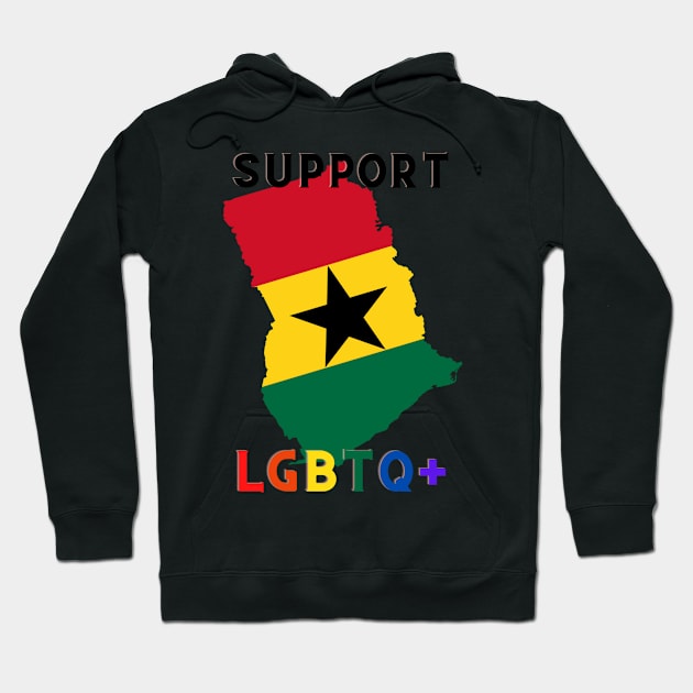 Support LGBTQ+ Ghana Hoodie by Nahya Fashion Shop